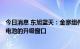 今日消息 东旭蓝天：金寨组件基地组件预留TOPcon和HJT电池的升级窗口