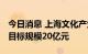 今日消息 上海文化产业数字化转型基金启动 目标规模20亿元