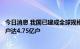 今日消息 我国已建成全球规模最大的5G网络 5G移动电话用户达4.75亿户