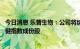 今日消息 乐普生物：公司将纳入恒生综合指数及恒生医疗保健指数成份股