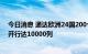 今日消息 通达欧洲24国200个城市 今年以来中欧班列累计开行达10000列