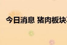 今日消息 猪肉板块再度活跃 正虹科技涨停