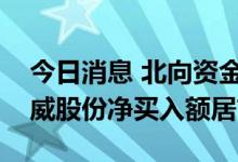 今日消息 北向资金今日净买入43.25亿元 通威股份净买入额居首