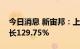 今日消息 新宙邦：上半年实现净利润同比增长129.75%