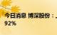 今日消息 博深股份：上半年净利同比减少43.92%