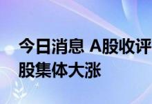今日消息 A股收评：三大指数窄幅震荡 资源股集体大涨