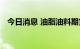 今日消息 油脂油料期货主力合约大幅上涨