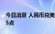 今日消息 人民币兑美元中间价较上日调降325点