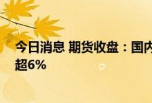 今日消息 期货收盘：国内期货夜盘收盘多数上涨 动力煤涨超6%