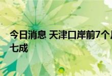 今日消息 天津口岸前7个月平行进口车进口量占全国总量超七成