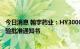 今日消息 翰宇药业：HY3000新冠鼻喷雾剂获得药物临床试验批准通知书