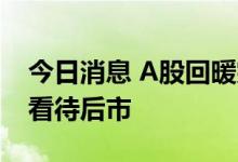 今日消息 A股回暖突遭急流 公募基金仍乐观看待后市
