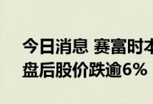 今日消息 赛富时本季度业绩指引不及预期，盘后股价跌逾6%