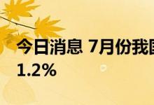 今日消息 7月份我国集装箱吞吐量同比增长11.2%