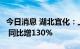 今日消息 湖北宜化：上半年净利润16.65亿元 同比增130%