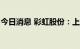 今日消息 彩虹股份：上半年净亏损11.44亿元