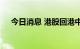 今日消息 港股回港中概股涨幅持续扩大