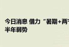 今日消息 借力“暑期+两节”叠加政策红利 旅游业或逆转上半年弱势