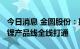 今日消息 金圆股份：捌千错项目2000吨碳酸锂产品线全线打通