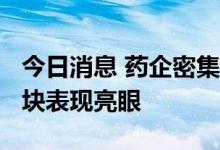 今日消息 药企密集披露半年报 中药、CXO板块表现亮眼