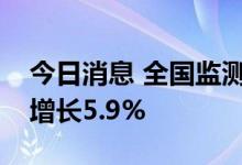 今日消息 全国监测港口完成货物吞吐量环比增长5.9%