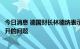 今日消息 德国财长林德纳表示政府必须迫切解决电价不断飙升的问题