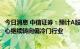 今日消息 中信证券：预计A股波动将进一步加大 建议配置重心继续转向偏冷门行业