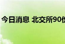 今日消息 北交所90份半年报亮相 近九成盈利