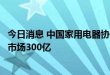 今日消息 中国家用电器协会清洁电器专业委员会成立，今年市场300亿