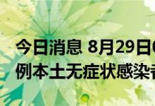 今日消息 8月29日0时至20时 山东德州新增2例本土无症状感染者