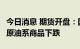 今日消息 期货开盘：国内期货开盘涨跌不一  原油系商品下跌