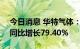 今日消息 华特气体：上半年净利1.18亿元，同比增长79.40%