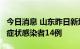 今日消息 山东昨日新增本土确诊病例2例、无症状感染者14例