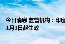 今日消息 监管机构：印度尼西亚新的棕榈油征税结构将从11月1日起生效