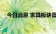 今日消息 家具板块震荡回暖 索菲亚涨停