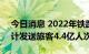 今日消息 2022年铁路暑运收官 全国铁路累计发送旅客4.4亿人次