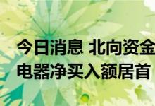 今日消息 北向资金今日净卖出8.42亿元 格力电器净买入额居首