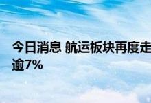 今日消息 航运板块再度走强 兴通股份涨超8%，中远海能涨逾7%