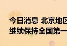 今日消息 北京地区保险密度人均1.15万元，继续保持全国第一