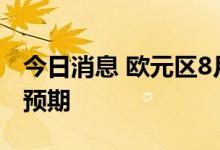 今日消息 欧元区8月综合PMI终值48.9  低于预期