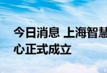 今日消息 上海智慧城市智能汽车融合创新中心正式成立