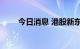 今日消息 港股新东方在线跌超15%