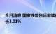 今日消息 国家铁路货运继续保持高位运行 运输货物环比增长3.01%