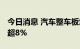 今日消息 汽车整车板块快速回暖 安凯客车涨超8%