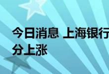 今日消息 上海银行间同业拆放利率Shibor部分上涨
