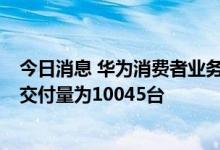 今日消息 华为消费者业务CEO余承东：问界系列电动车8月交付量为10045台