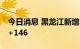 今日消息 黑龙江新增本土7+148 其中大庆6+146