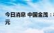 今日消息 中国金茂：8月合约销售额165.2亿元