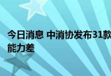 今日消息 中消协发布31款洗衣液比较试验报告 3款产品去污能力差