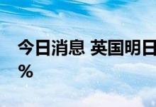 今日消息 英国明日天然气批发价格上涨12.5%